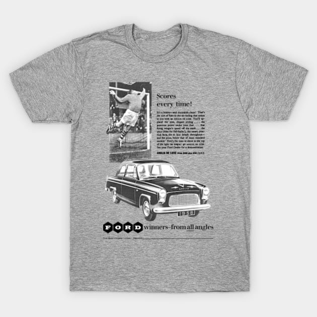 FORD ANGLIA DE LUXE - advert T-Shirt by Throwback Motors